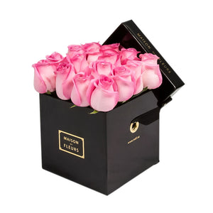 Fresh Roses in 15cm Square Box