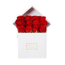 Load image into Gallery viewer, Fresh Roses in 15cm Square Box