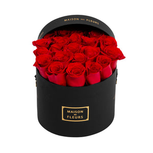 Fresh Roses in 20cm Round Box