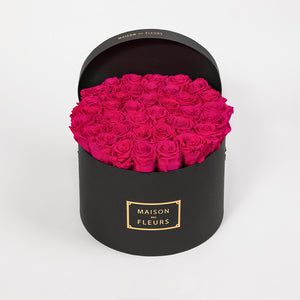 Preserved Roses in 30cm Round Box