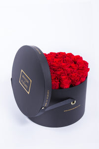 Preserved Roses in 30cm Round Box